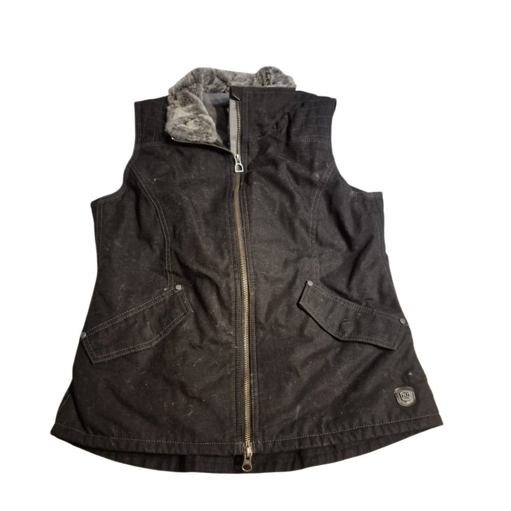 Noble Outfitter Black Sleeveless Zip-Up Vest
